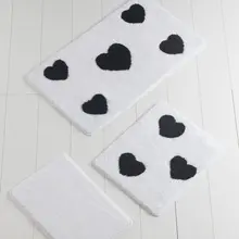 Коврик для ванной-коврики | коврик для ванной нескользящие Противоскользящие коврики крошечное сердце 3л набор 60X100 cm-50X60 Cm-40X60 см