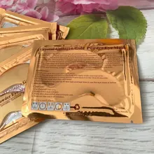 Parches de colágeno para el cuidado de la piel de los ojos, 100 Uds., polvo dorado, antienvejecimiento, ojeras, belleza acné, Cosméticos Coreanos