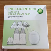 ZIMEITU-Bomba de leche eléctrica doble, succionadora potente de pezones, bomba de lactancia eléctrica USB con botella de leche para bebé, almohadilla de calor en frío