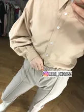 Señoras manga linterna blusa elegante camisa de las mujeres blanco negro Casual botón Vintage cuello Oficina camisa Mujer