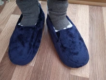 Zapatillas de casa para hombre de talla grande 48, zapatillas de invierno para hombre, zapatos de ante de felpa, calzado perezoso, calcetines suaves y cálidos