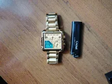 BOAMIGO-reloj analógico de cuarzo para hombre, camiseta nueva de marca de lujo, relojes deportivos de acero inoxidable dorado, cuadrados, Digital, grande, 2021