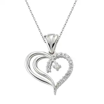 

925 sterling Silver Heart Women Necklace