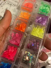 Manicure-Nail-Decoration Sequins-Polish Nail-Art Glitter-Flakes Fruits Fluorescence Heart