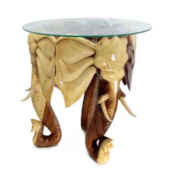 

Souvenir of wood table-elephant prosperity prosperity wealth protection of wealth