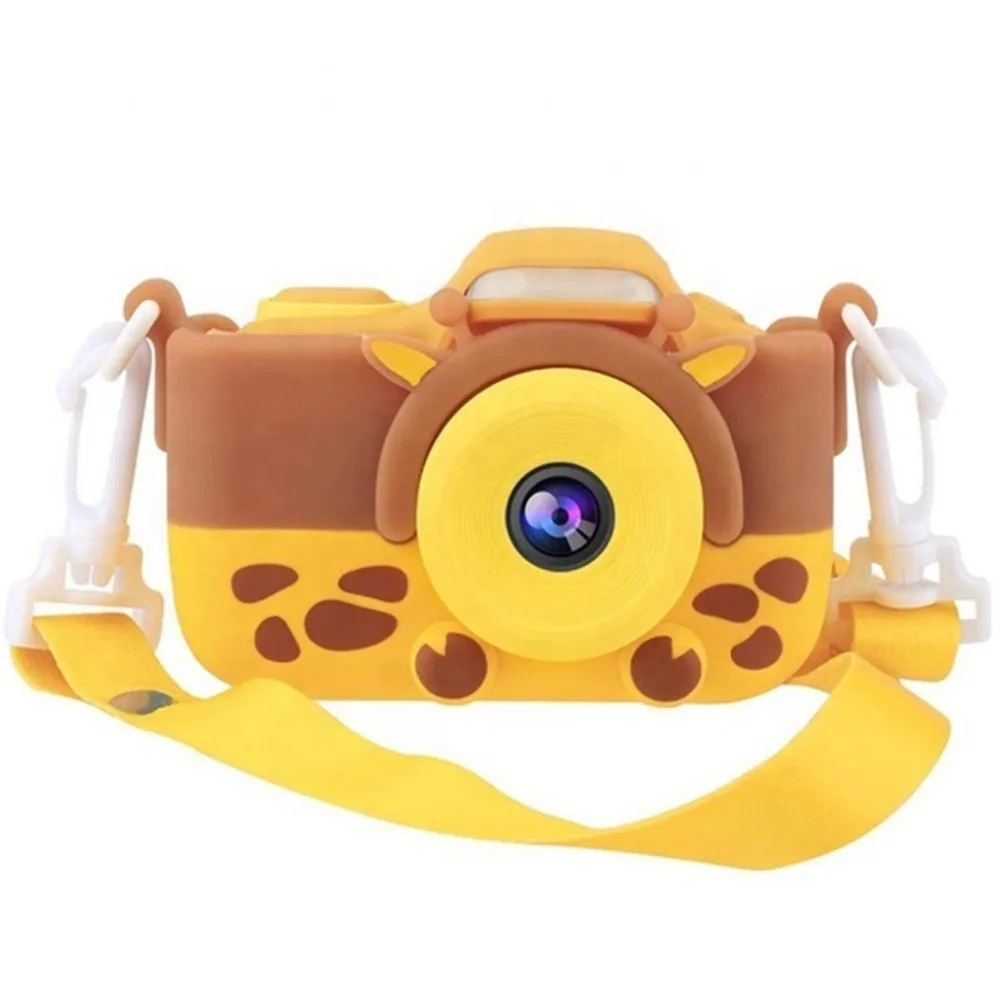 Children's camera giraffe, with flash and selfie camera + memory card 4 GB camera toy for children birthday gift for girls and children Point & Shoot