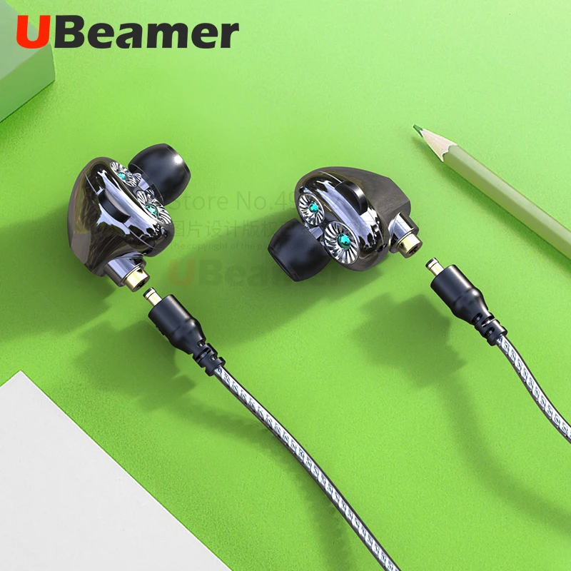 2020 M2 double moving coil In ear Monitor Headphone HIFI Bass Headset With Detachable Cable Studio DJ Monitor Earphones Earbuds