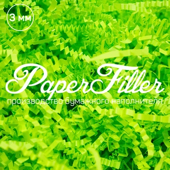 

Paper filler. Green neon, 3mm, 100 gr
