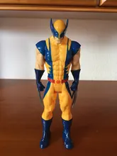 Figuras de acción de Los vengadores de Marvel de 30cm, Thanos, Hulkbuster, Iron Man, Capitán América, Thor, Lobezno, Pantera Negra