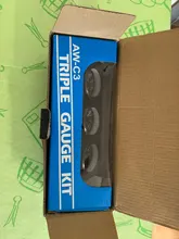 Kit de tres relojes medidores para auto, accesorio indicador de temperatura de aceite, temperatura de agua y presión de aceite, 52 mm, sensor 3 en 1