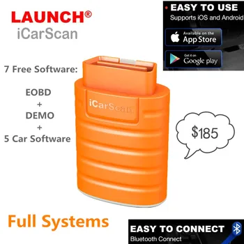 

2020 ICARSCAN OBD2 Code Reader With EOBD2+DEMO+5 Free Software Full Systems For Android/IOS Better than LAUNCH X431 Easydiag
