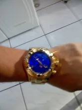 TEMEITE moda militar reloj de cuarzo de los hombres 3D esfera azul correa de acero inoxidable superior de la marca de lujo de dorado grande Dial relojes de pulsera 2021