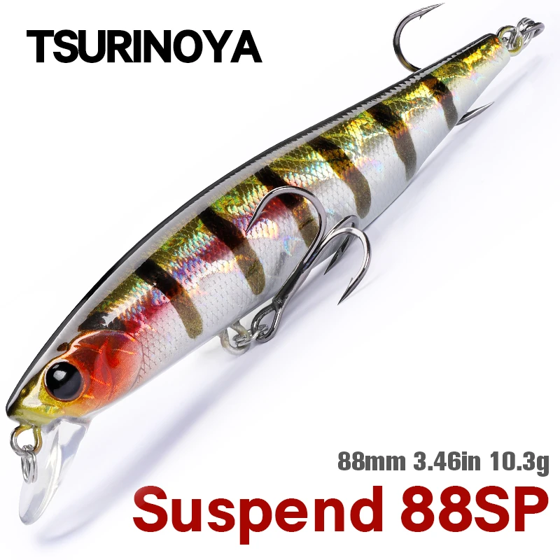 Tsurinoya 釣り用の人工ハードベイト パイク バス ジャークベイトなどの魚を捕まえるためのルアー ロングキャスト 吊り下げ ミノー用 mm 10 3g sp 釣りルアー Aliexpress