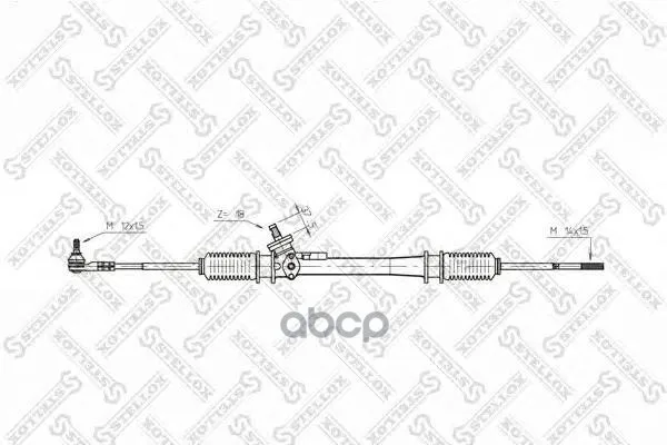 00-35025-Sx_рейка Рулевая Механическая! С Рулевыми Тягами Vw Passat All 88 Stellox 0035025sx Stellox арт. 0035025SX