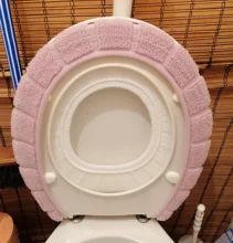Bathroom Toilet Seat Closestool Washable Soft Warmer Mat Pad Cushion wc