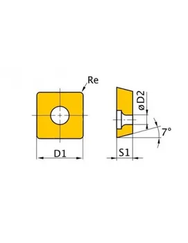 

OPTIMUM 3441756 cutting inserts N. 61, SNMG120408