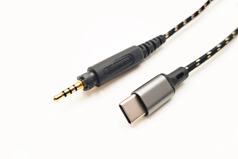 

Аудиокабель USBC TYPEC для наушников Shure SRH840 SRH940 SRH440 SRH750DJ Philips SHP8900 SHP9000 SHP895