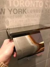 Paper-Holder Tissue-Box Roll-Stand Toilet 304-Stainless-Steel