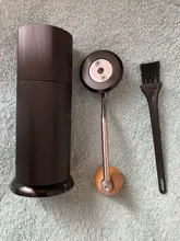 XEOLEO-molinillo de Café Manual de aluminio, 50MM, amoladora de rebaba de acero inoxidable, máquina café cónica