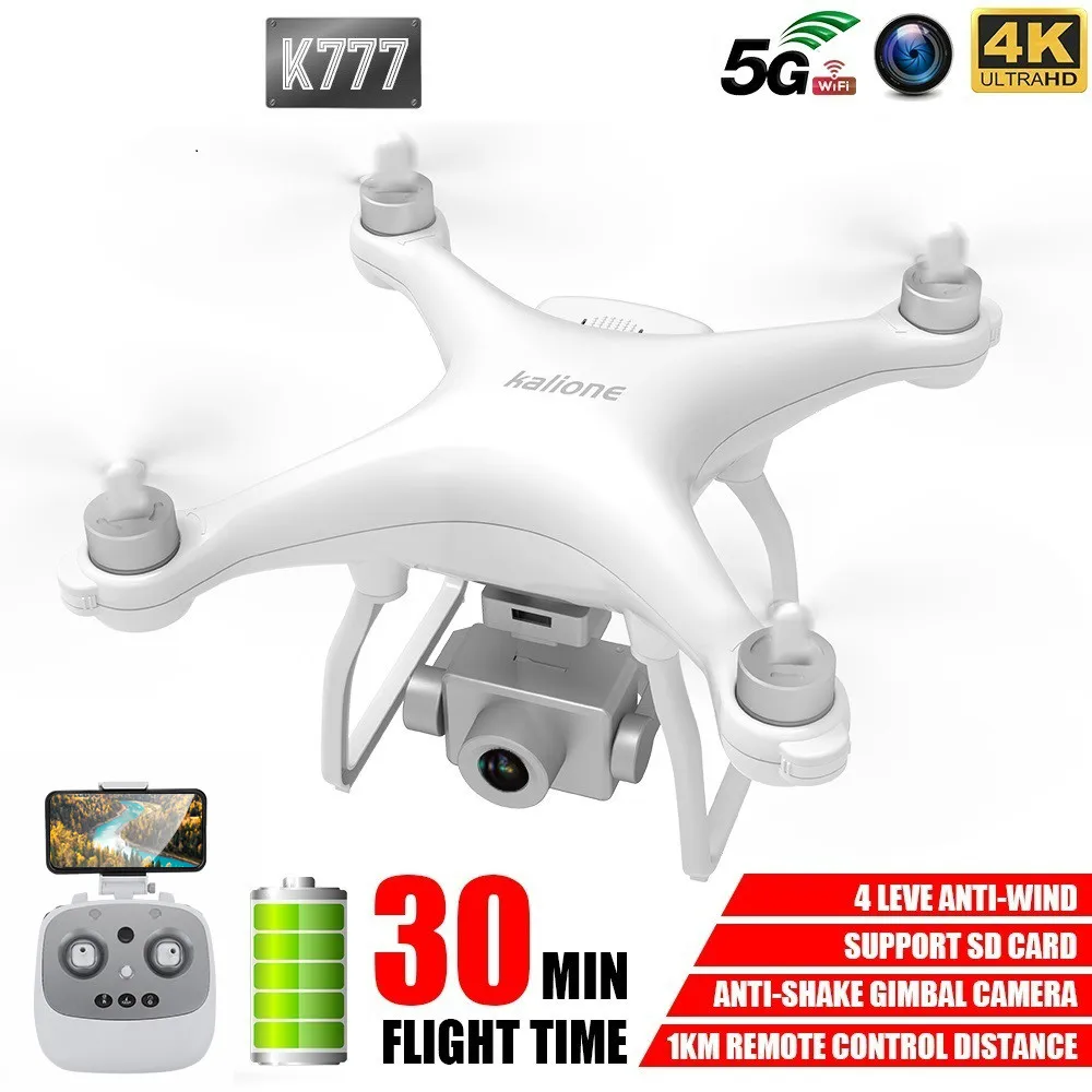 Квадрокоптер K777 профессиональный 4K GPS Wi Fi HD камера 1 км VS X35 L109|Радиоуправляемые