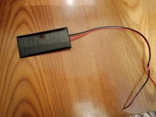 Panel Solar con cable extensible, células solares policristalinas epoxi estándar DIY, módulo de carga de batería de 30cm, 5,5 V, 0,38 W, 70ma