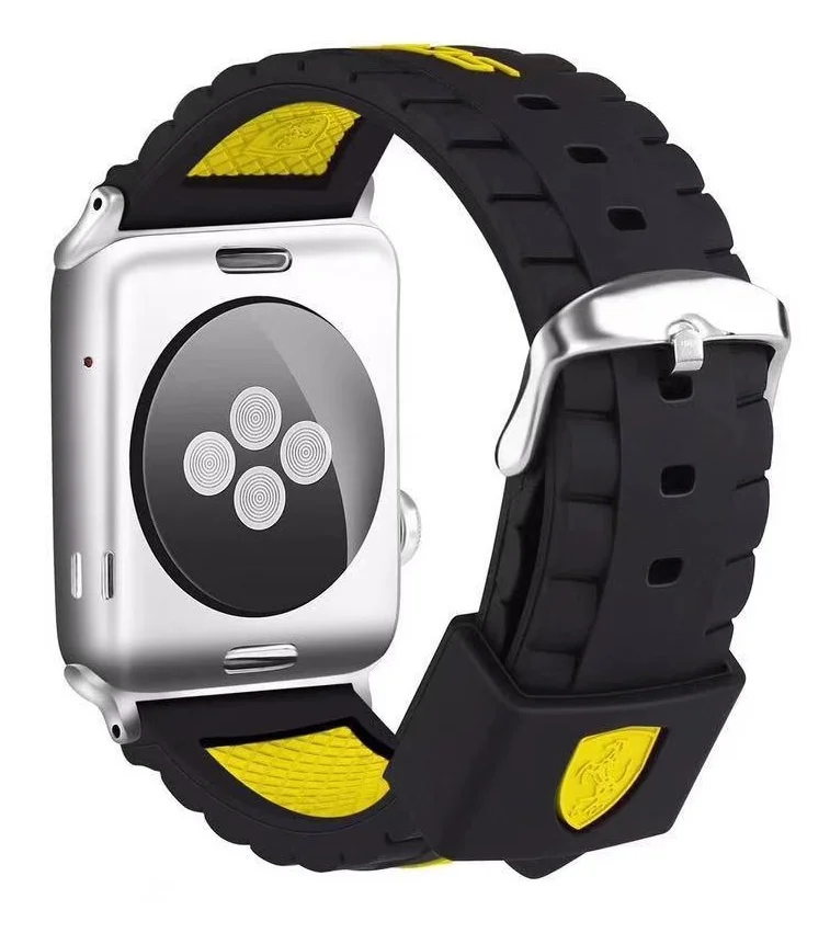 Ремешок для Apple watch 42mm Силикон жёлтый | Наручные часы