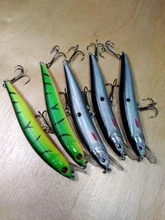 3D Eyes Floating Minnow Wobblers Fishing-Lure Laser Crankbait Aritificial Hard-Plastic