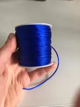 Carrete de nailon trenzado de 45M/2MM, cordón de macramé, Color negro, chino, bricolaje, Kumihimo, abalorios, Shambala, hilo de cuerda, venta al por mayor