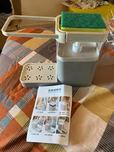 Soap-Dispenser Liquid-Soap Kitchen Organizer Sponge-Rack Cleaning-Tools 3-In-1 Dishcloth-Towel