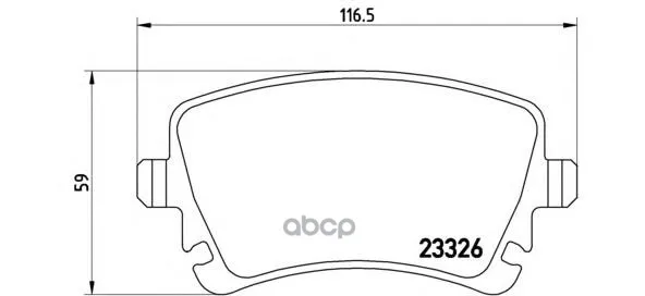 Колодки Тормозные Volkswagen T5 03/Multivan 03 С Датчиком Задние Brembo P85083 Brembo арт. P85083
