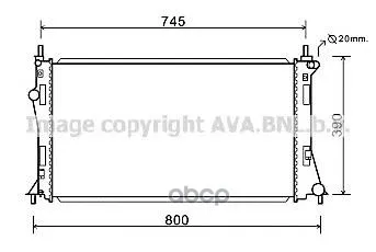 Радиатор Системы Охлаждения Mazda: 5(Cw) 1.8 Mzr/2.0 10- Ava арт. MZ2249