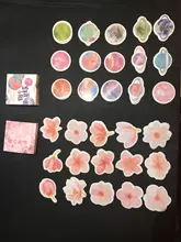 Mohamm-planificador de flores de cerezo japonés, diario de flores, decoración de papel, pegatinas Kawaii pequeñas, diario de álbum de recortes
