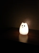 Ornaments Touch-Sensor Night-Lamp Desktop-Decor Baby Bedroom Battery/usb-Charge Silicone
