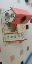 Hamster Hideout Wooden Hut Small Animals Double Layer Villa Rat Room House Cage 50JD