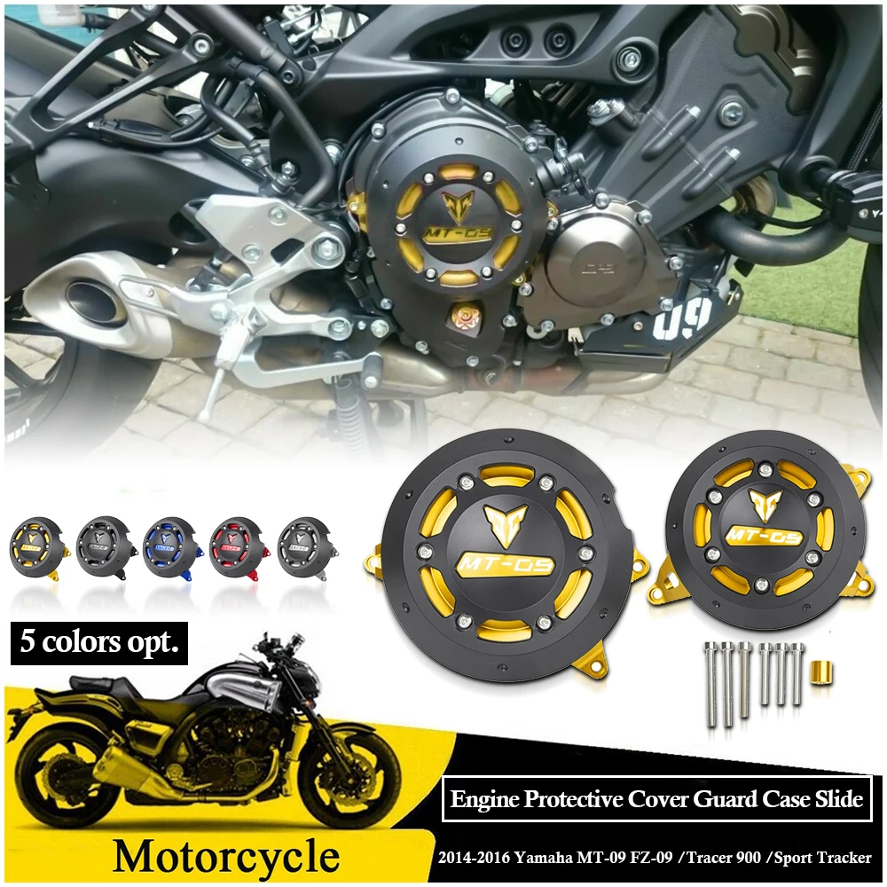CNC Engine Guard Case Slider Cover Protector For Yamaha MT09 FZ09 2014-19 XSR900 CNC Engine Guard Case Slider Cover Protector For Yamaha MT09 FZ09 2014-19 XSR900