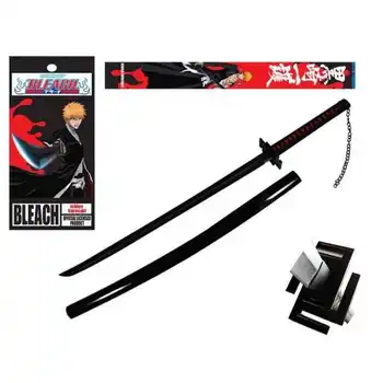 

Bleach foam sword with wooden handle Ichigo Bankai tense Zangetsu 99 cm