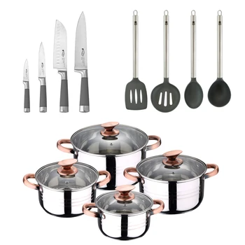 

Cookware 8 Pieces in stainless steel, knives and kitchen supplies SAN ignacio collection Masterpro