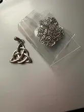 Joyería Vintage Triquetra Trinity collar de colgante de nudo collares y colgantes de Plata de Ley 925 para mujer (JewelOra NE101914)