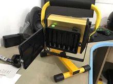 Light-Spotlight Battery Flood-Light External-Projector Rechargeable Waterproof 100w Led