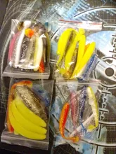 QXO Silicone Soft Lures Piece Artificial Tackle Bait 7cm 2g Goods For Fishing Sea Fishing