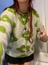 Suéteres de moda para mujer, jerséis de flores para invierno