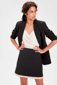 

Trendyol Black With Color Block Skirt TWOAW20ET0186
