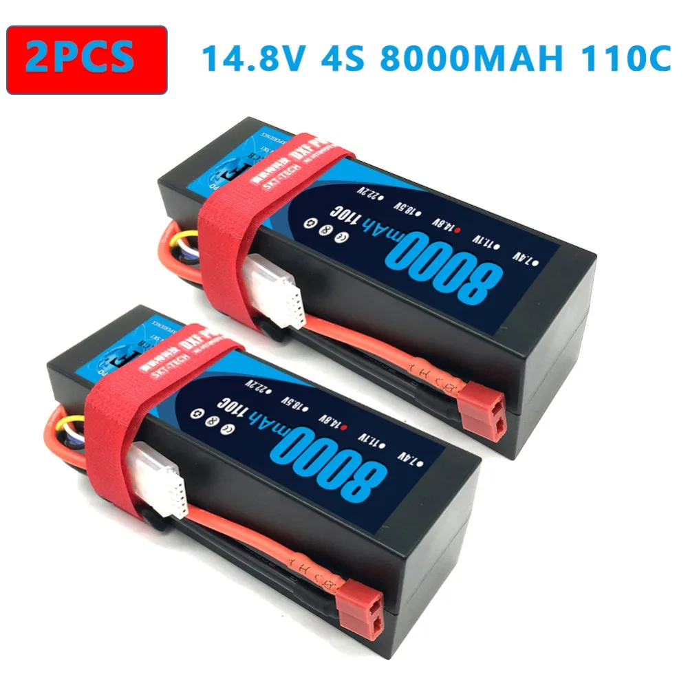 DXF Lipo аккумулятор 2s 4S HardCase 7,4 V 14,8 V 6500mAh 8000mah 60C 110C 100C 200C AKKU для 1:8 1:10 RC автомобиль E Багги Truggy грузовик