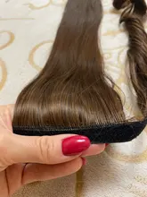 MANWEI-Extensiones de cabello para dama, extensor de pelo sintético de 24, de coleta natural largas y lisas, 60g por pieza, no teñible