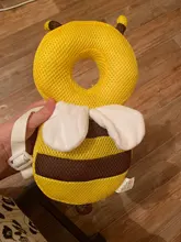 Almohada de protección para la cabeza de bebés, almohada de dibujos animados para bebés, suave de algodón PP, cojín protector para niños pequeños, cuidado seguro para bebés