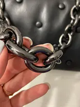 Bolso cruzado de cuero PU de cadena de metal de Color liso para Mujer, Bolso cruzado de diseñador, bandolera de hombro, novedad de 2021