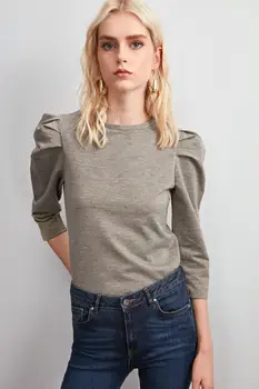 

Trendyol Shir Detailed Knitted Blouse TWOSS20BZ0104