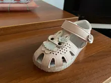 Clibee-Sandalias de gelatina para niñas pequeñas, zapatos ortopédicos clásicos de moda para niños y niñas, zapatos de cuero con luz LED