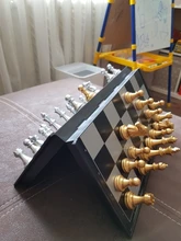 Ajedrez Medieval conjuntos con magnético tablero de ajedrez de oro plata piezas de ajedrez juegos figura