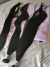 UNICE-mechones de cabello liso peruano, extensiones de cabello humano 100% de Color Natural, ondulado virgen de 8-30 pulgadas, 1/3/4 mechones